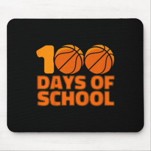 100 dagen schoolBasketball 100e schooldag Muismat