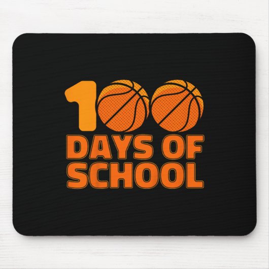 100 dagen schoolBasketball 100e schooldag Muismat (Voorkant)
