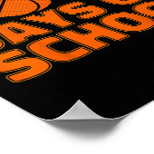 100 dagen schoolBasketball 100e schooldag Poster (Hoek)