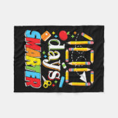 100 dagen schoolbevalling leraar 100 fleece deken (Voorkant (Horizontaal))