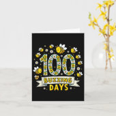 100 dagen schoolbijen 100 zoemende dagen 1 kaart (Gele Bloem)