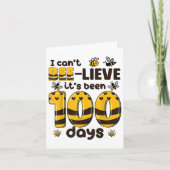 100 dagen schoolbijen 100ste dag Kinder school Kaart (Voorkant)