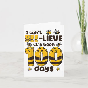 100 dagen schoolbijen 100ste dag Kinder school Kaart