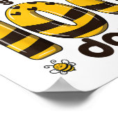 100 dagen schoolbijen 100ste dag Kinder school Poster (Hoek)