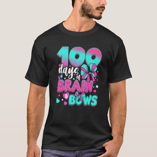 100 dagen schoolbrein en -bogen 100 dagen Kinder T-shirt (Voorkant)