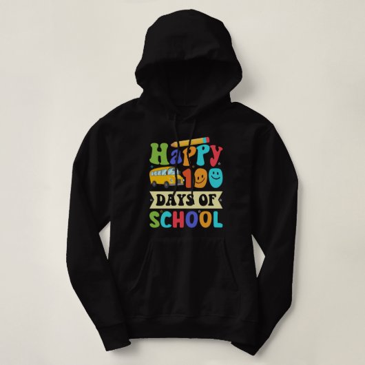 100 dagen schoolbus hoodie (Design voorkant)