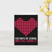 100 dagen schoolcadeau voor lerarenstudent kaart (Gele Bloem)
