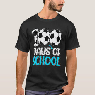 100 dagen schoolcadeaus 100ste dag Voetbal Lerares T-shirt