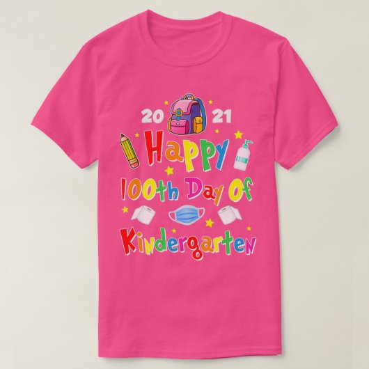 100 dagen schoolcadeautjes voor kinderen t-shirt (Design voorkant)