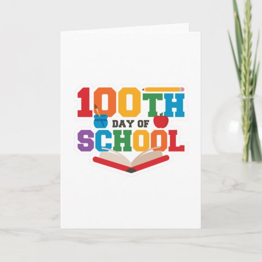 100 DAGEN SCHOOLDAG KAART (Voorkant)