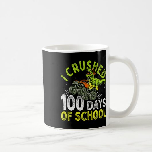 100 dagen schooldinosaurusmonster koffiemok (Rechts)