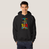 100 dagen schooldinosaurusmonster Truck 3rd Afstud Hoodie (Voorkant volledig)