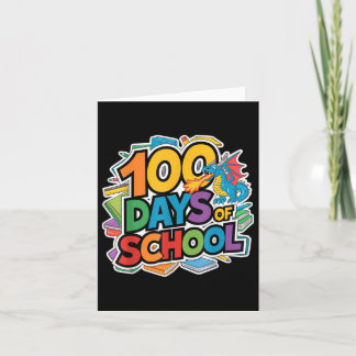 100 dagen schooldraak thema Kinder leraar Outfi Kaart