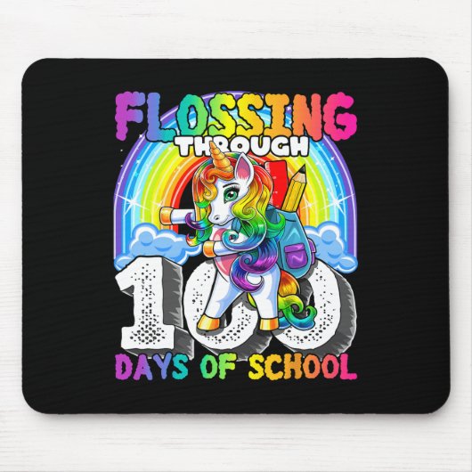 100 dagen schoolfeesten Unico Muismat (Voorkant)