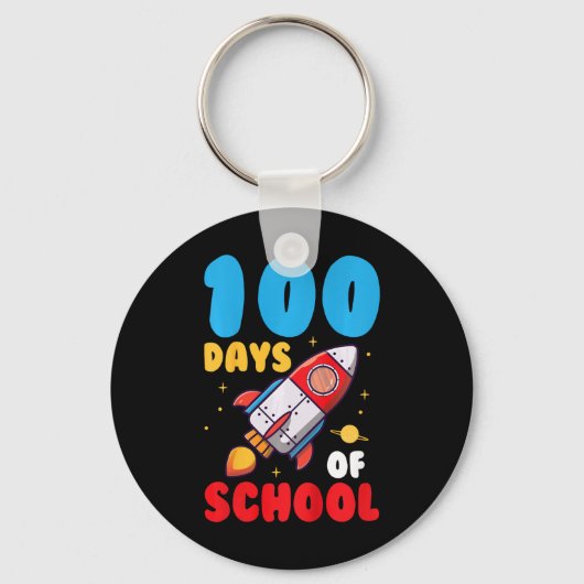 100 dagen schoolgaande Kinderen 100e dag Sleutelhanger (Voorkant)