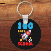 100 dagen schoolgaande Kinderen 100e dag Sleutelhanger (Voorkant)