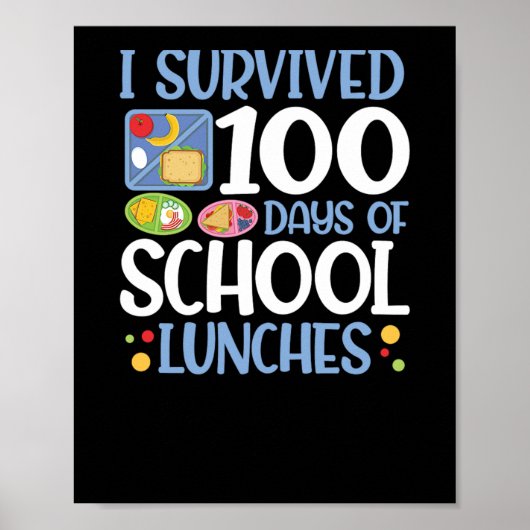 100 dagen schoolgeld 100 dagen school(1) poster (Voorkant)