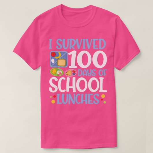 100 dagen schoolgeld 100e schooldag t-shirt (Design voorkant)