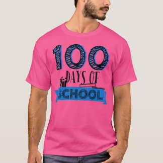 100 dagen schoolgeld voor leraar en studente t-shirt