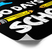 100 dagen schoolgitaar 100e dag slimmer poster (Hoek)