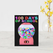 100 dagen schoolgumball machine voor kinderen lera kaart (Gele Bloem)