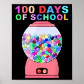 100 dagen schoolgumball machine voor kinderen lera poster (Voorkant)