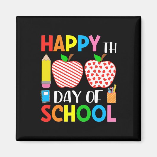 100 dagen schoolhartstageleraar en studente magneet (Voorkant)