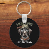100 dagen schoolhond 100e dag sleutelhanger (Voorkant)