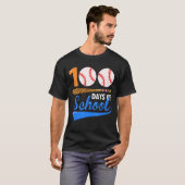 100 dagen schoolhonkbal 100 dagen t-shirt (Voorkant volledig)