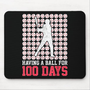 100 dagen schoolhonkbal 100e dag voor jongens muismat