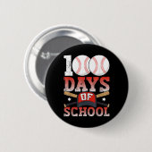 100 dagen schoolhonkbal 100e dag voor studenten ronde button 5,7 cm (Voorkant /achterkant)