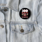 100 dagen schoolhonkbal 100e dag voor studenten ronde button 5,7 cm (In situ)