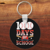 100 dagen schoolhonkbal 100e dag voor studenten sleutelhanger (Voorkant)