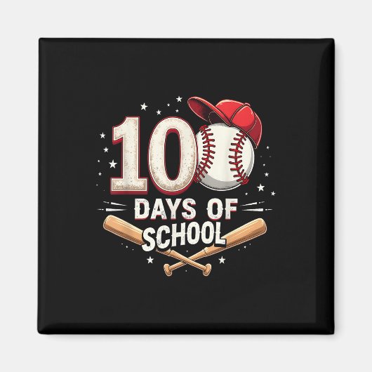 100 dagen schoolhonkbal 100e schooldag magneet (Voorkant)