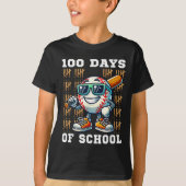 100 dagen schoolhonkbal 100e schooldag t-shirt (Voorkant)