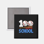 100 dagen schoolhonkbal 100e schooldag te magneet (Voorkant / Achterkant)