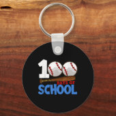 100 dagen schoolhonkbal 100e schooldag te sleutelhanger (Voorkant)