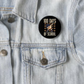 100 dagen schoolhonkbal Dab 100th Day Boys Ronde Button 5,7 Cm (In situ)