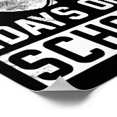 100 dagen schooljongens 100e Football Poster (Hoek)