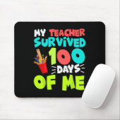 100 dagen schooljongens meisjes Kinder lerarencade Muismat (Met muis)