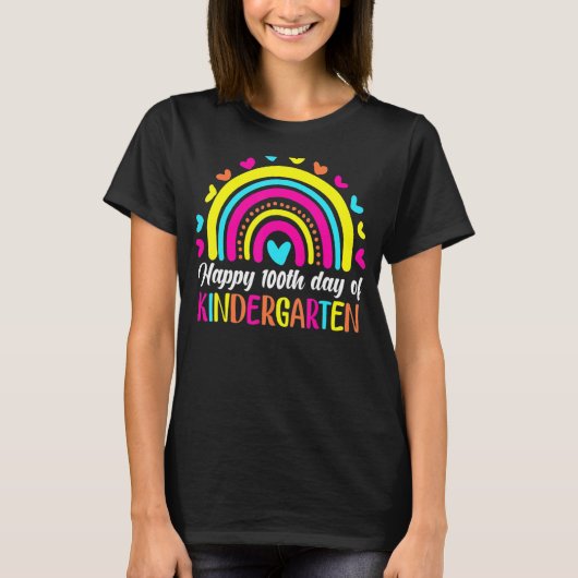 100 dagen schoolKinderen 100e dag kindertuin T-shirt (Voorkant)