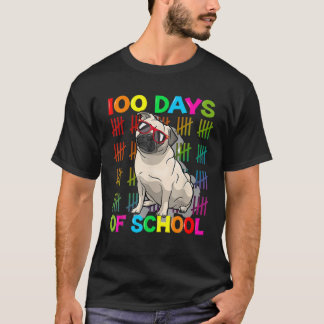 100 dagen schoolkinderen 100e schooldag Hondenlief T-shirt