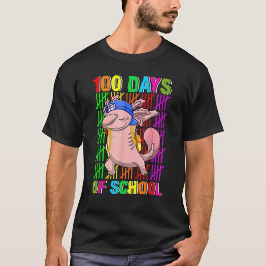 100 dagen schoolklas-abbing t-shirt (Voorkant)