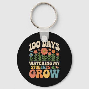 100 dagen schoolkleuterschool 100 dagen groeien f sleutelhanger