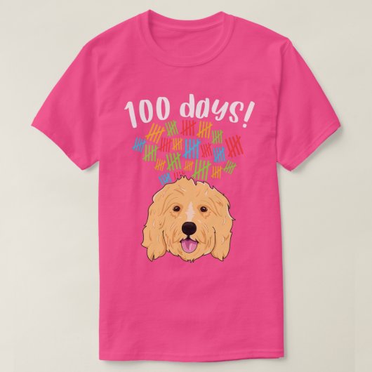 100 dagen schoolkostume Boy Girl Dog Doodle 1 T-shirt (Design voorkant)