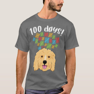 100 dagen schoolkostume Boy Girl Dog Doodle T-shirt