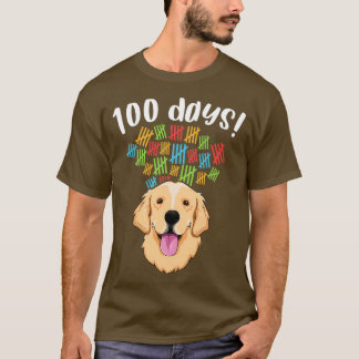 100 dagen schoolkostume Boy Girl Dog Golden 1 T-shirt
