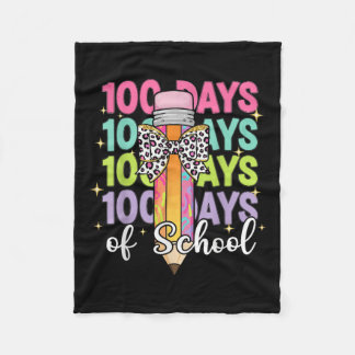 100 dagen schoolleraar 100e schooldag fleece deken