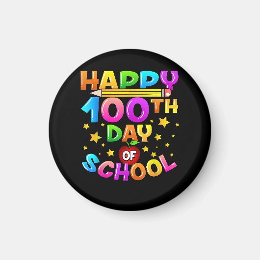 100 dagen schoolleraar 100e schooldag magneet (Voorkant)