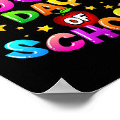 100 dagen schoolleraar 100e schooldag poster (Hoek)